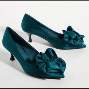 Jeffrey Campbell satin heels from anthropology size 7.5